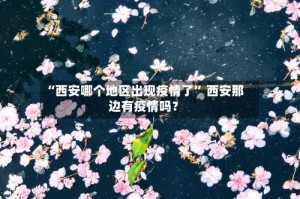 “西安哪个地区出现疫情了” 西安那边有疫情吗？