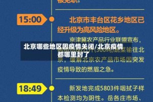 北京哪些地区因疫情关闭/北京疫情都哪里封了