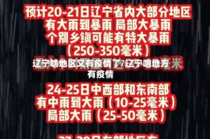 辽宁啥地区又有疫情了/辽宁啥地方有疫情