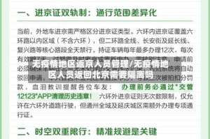 无疫情地区返京人员管理/无疫情地区人员返回北京需要隔离吗