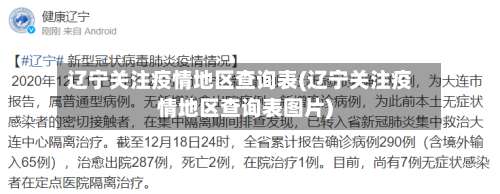 辽宁关注疫情地区查询表(辽宁关注疫情地区查询表图片)-第3张图片