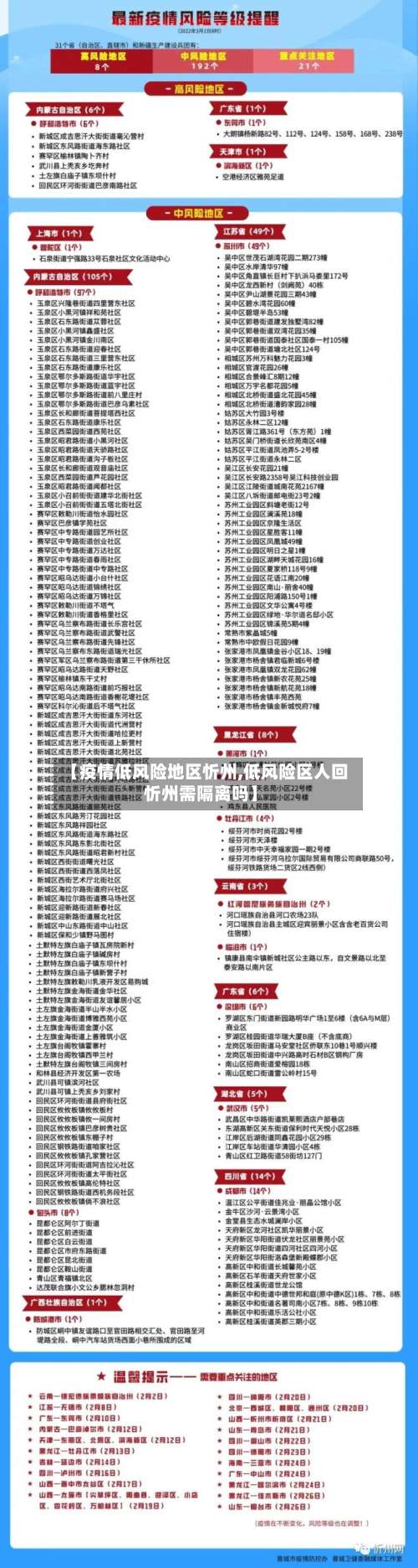 【疫情低风险地区忻州,低风险区人回忻州需隔离吗】-第2张图片