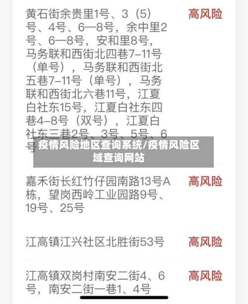 疫情风险地区查询系统/疫情风险区域查询网站-第3张图片