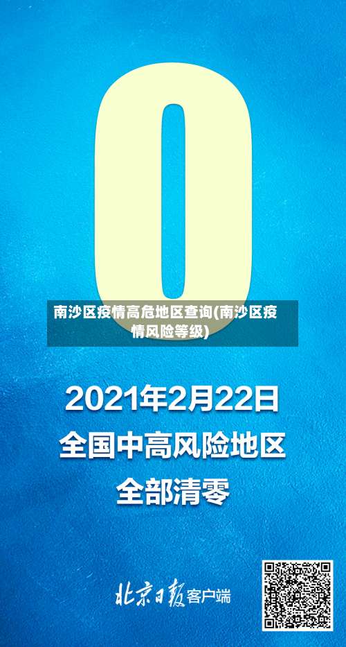 南沙区疫情高危地区查询(南沙区疫情风险等级)-第1张图片