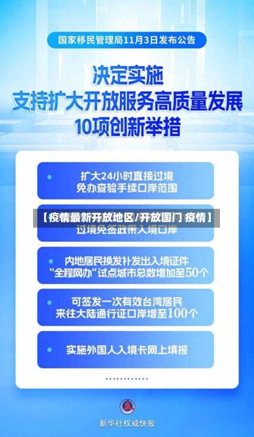 【疫情最新开放地区/开放国门 疫情】-第1张图片