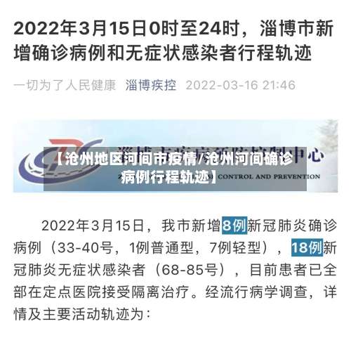 【沧州地区河间市疫情/沧州河间确诊病例行程轨迹】-第2张图片