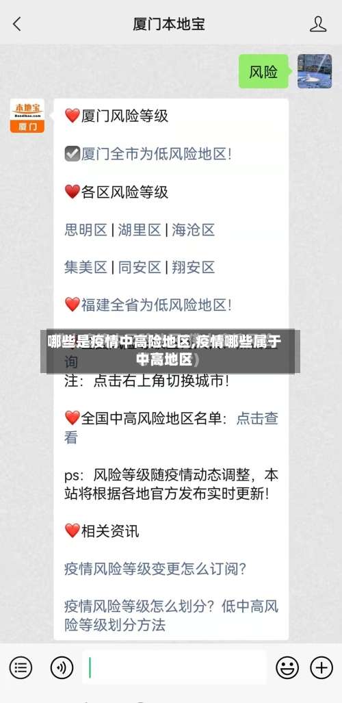 哪些是疫情中高险地区,疫情哪些属于中高地区-第2张图片